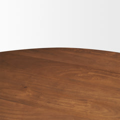 Atlas Medium Brown 42" Round Pedestal Dining Table - Ornate Home