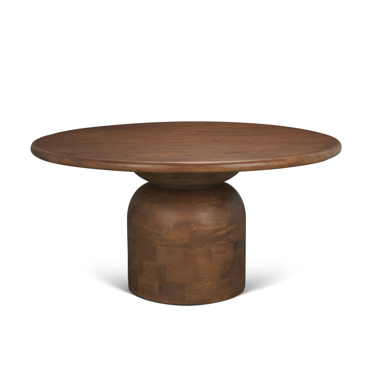 Atlas Medium Brown 60" Round Pedestal Dining Table