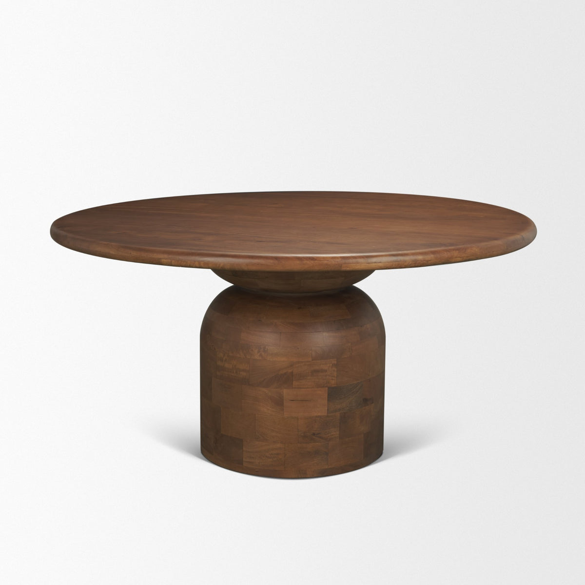 Atlas Medium Brown 60" Round Pedestal Dining Table