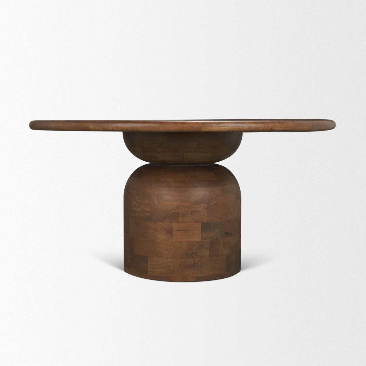 Atlas Medium Brown 60" Round Pedestal Dining Table