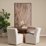 Atlas Medium Brown 60" Round Pedestal Dining Table