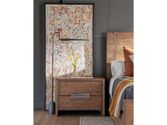 Atlas Medium Brown Oak Drawer Nightstand - Ornate Home