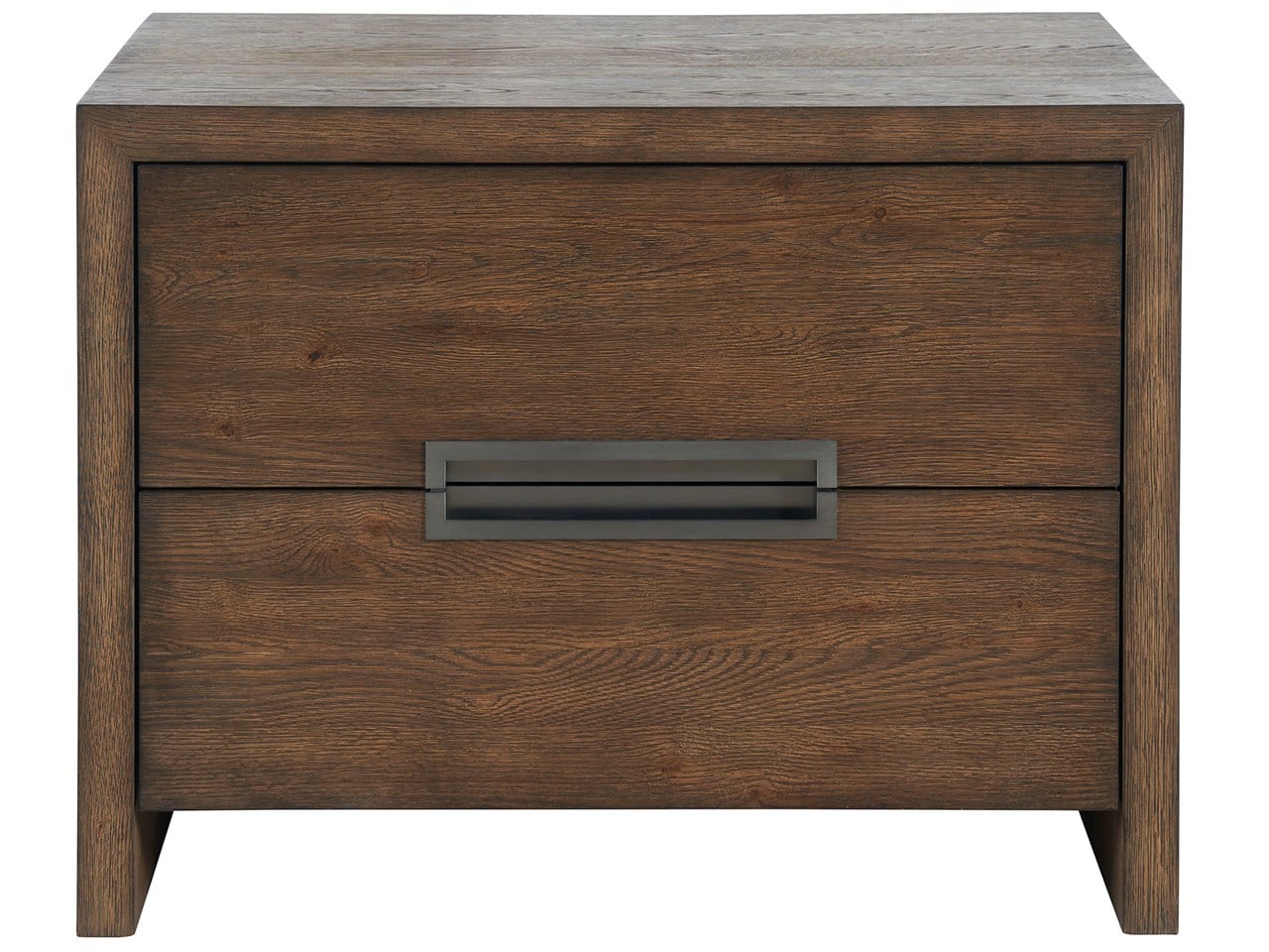Atlas Medium Brown Oak Drawer Nightstand - Ornate Home