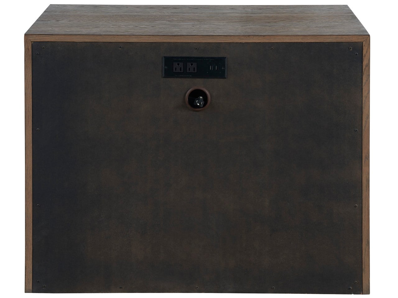 Atlas Medium Brown Oak Drawer Nightstand - Ornate Home