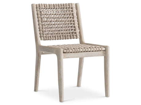 Atlas Sea Oat/Pampas Outdoor Side Chair (Teak Frame) - Ornate Home
