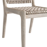 Atlas Sea Oat/Pampas Outdoor Side Chair (Teak Frame) - Ornate Home