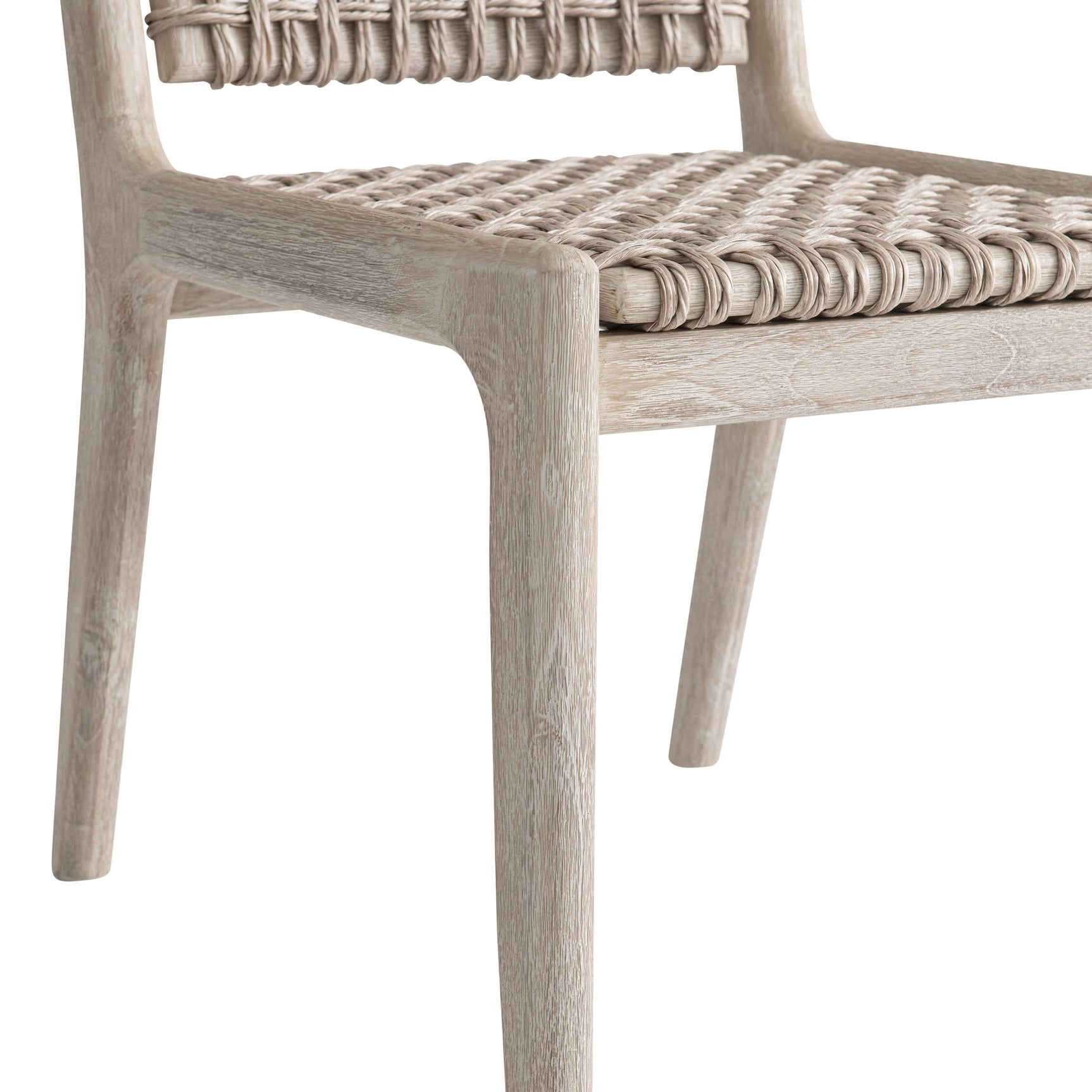 Atlas Sea Oat/Pampas Outdoor Side Chair (Teak Frame) - Ornate Home
