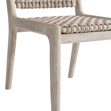 Atlas Sea Oat/Pampas Outdoor Side Chair (Teak Frame) - Ornate Home