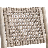 Atlas Sea Oat/Pampas Outdoor Side Chair (Teak Frame) - Ornate Home