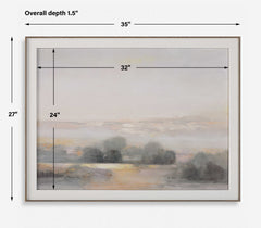 Atmospheric Neutral Multicolor Landscape Print - Ornate Home