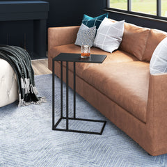 Atom Black Side Table - Ornate Home