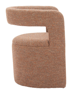 Atria Tawny Brown Accent Chair & Ottoman - Ornate Home