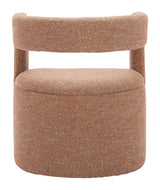 Atria Tawny Brown Accent Chair & Ottoman - Ornate Home