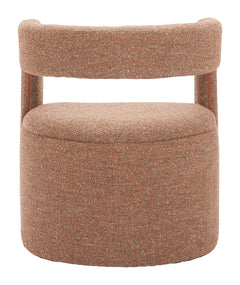 Atria Tawny Brown Accent Chair & Ottoman - Ornate Home