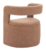 Atria Tawny Brown Accent Chair & Ottoman - Ornate Home