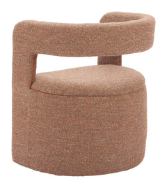 Atria Tawny Brown Accent Chair & Ottoman - Ornate Home