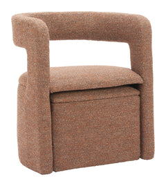 Atria Tawny Brown Accent Chair & Ottoman - Ornate Home
