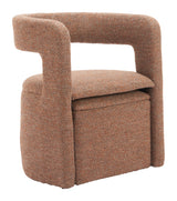 Atria Tawny Brown Accent Chair & Ottoman - Ornate Home