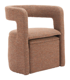 Atria Tawny Brown Accent Chair & Ottoman - Ornate Home