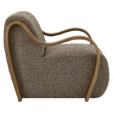 Atrium Earth Lattice Boucle Accent Armchair - Ornate Home