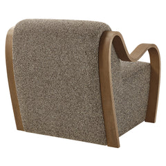 Atrium Earth Lattice Boucle Accent Armchair - Ornate Home