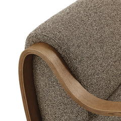 Atrium Earth Lattice Boucle Accent Armchair - Ornate Home