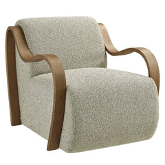Atrium Marble Lattice Boucle Accent Armchair - Ornate Home