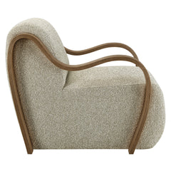 Atrium Marble Lattice Boucle Accent Armchair - Ornate Home