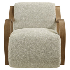 Atrium Marble Lattice Boucle Accent Armchair - Ornate Home