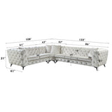 Atronia Beige Sectional Sofa - Ornate Home
