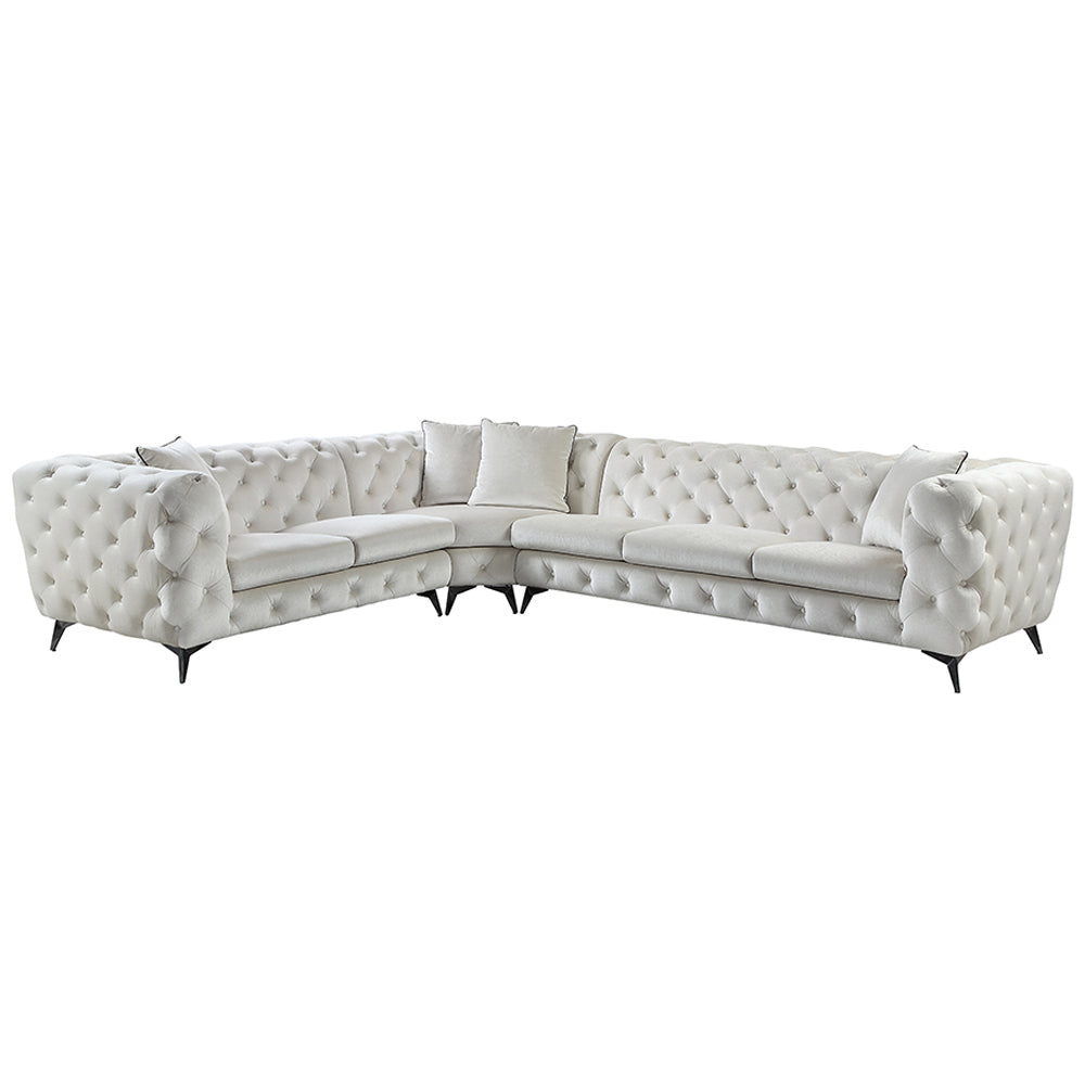 Atronia Beige Sectional Sofa - Ornate Home