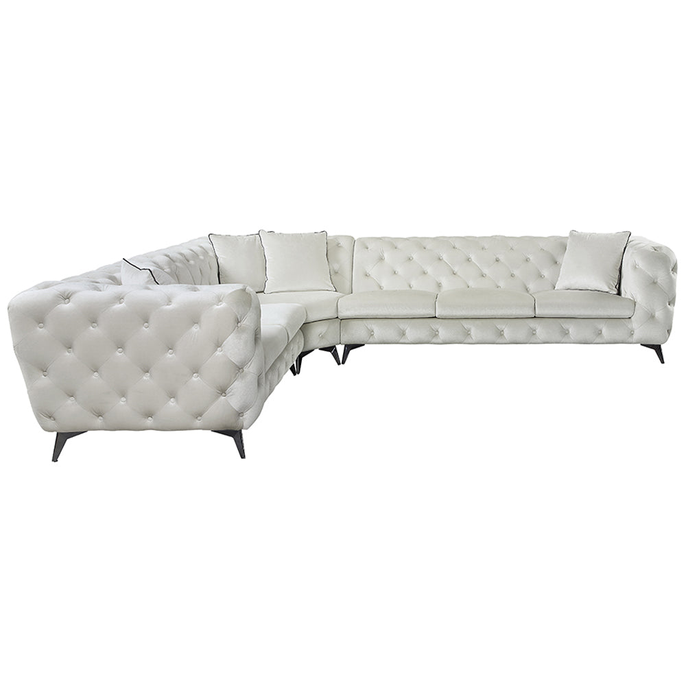 Atronia Beige Sectional Sofa - Ornate Home
