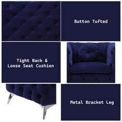 Atronia Blue Chair - Ornate Home