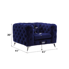 Atronia Blue Chair - Ornate Home