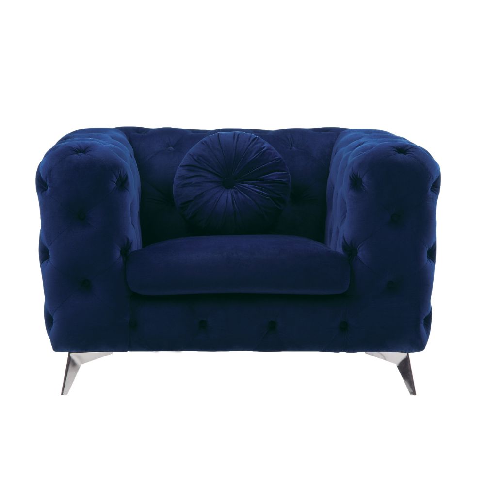 Atronia Blue Chair - Ornate Home