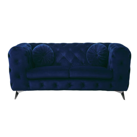 Atronia Blue Loveseat - Ornate Home