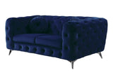 Atronia Blue Loveseat - Ornate Home
