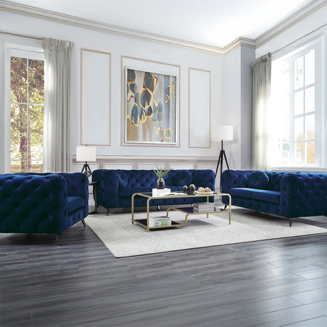 Atronia Blue Sofa - Ornate Home