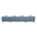 Atronia Deep Green "U" Shaped Sectional Sofa - Ornate Home