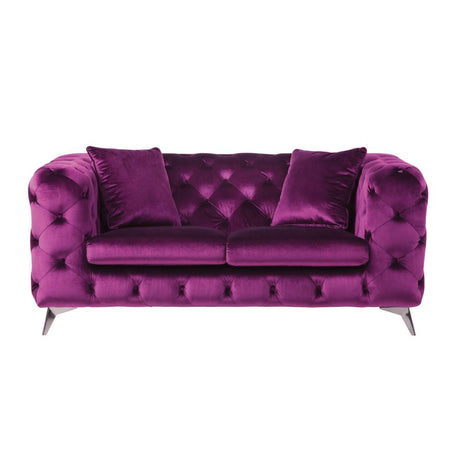 Atronia Purple Loveseat - Ornate Home