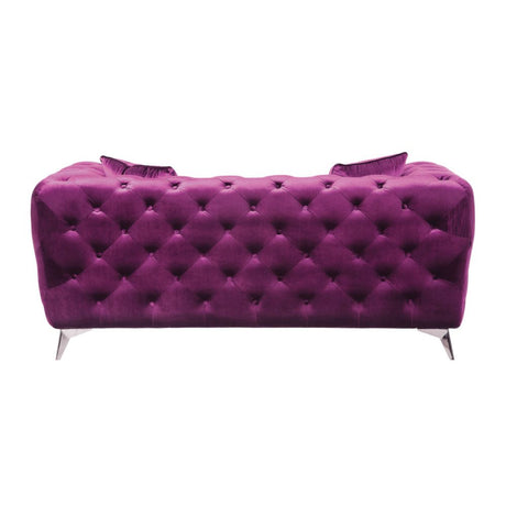 Atronia Purple Loveseat - Ornate Home