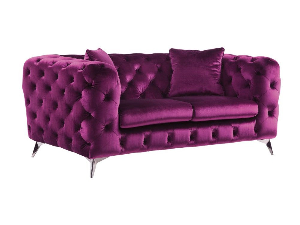 Atronia Purple Loveseat - Ornate Home