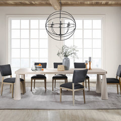 Atrop Milk White Dining Table - Ornate Home