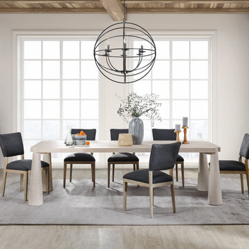 Atrop Milk White Dining Table - Ornate Home
