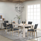 Atrop Milk White Dining Table - Ornate Home