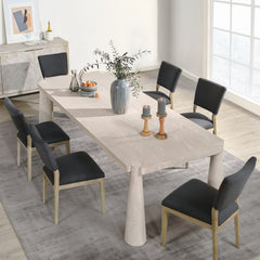 Atrop Milk White Dining Table - Ornate Home