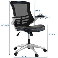 Attainment Black Office Chair - Ornate Home