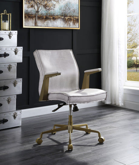 Attica Vintage White Office Chair - Ornate Home