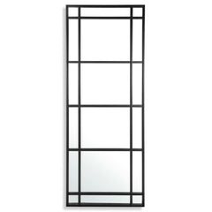 Atticus Black Large Rectangular Mirror - Ornate Home