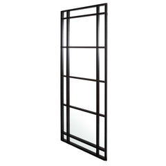 Atticus Black Large Rectangular Mirror - Ornate Home
